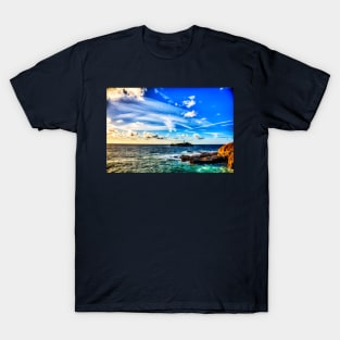 Godrevy Lighthouse Stunning Sky T-Shirt